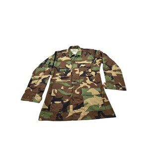 Woodland Camouflage Combat Coat Mens Medium Ripstop SP0100-95-D-0353 Hot Weather